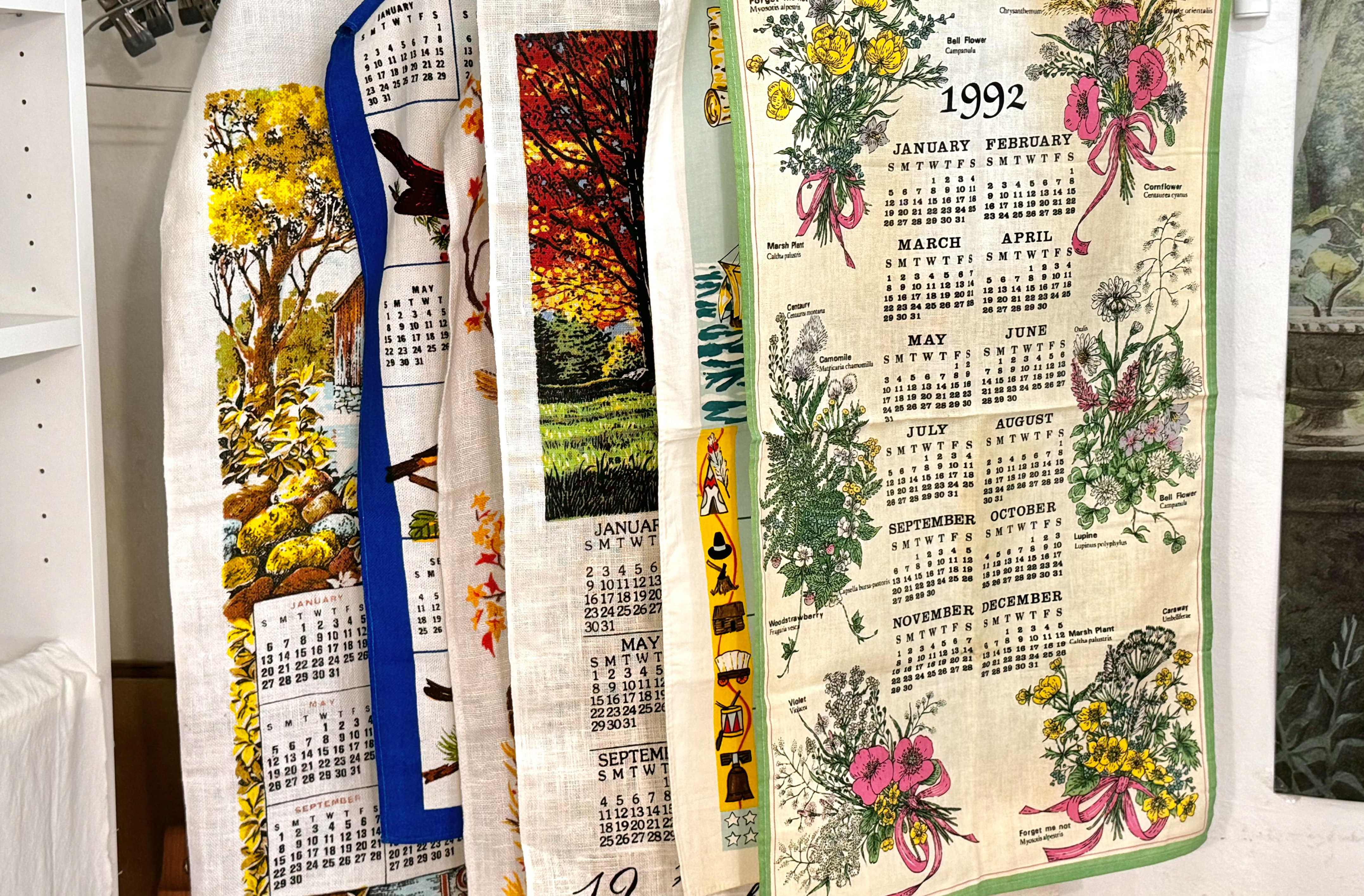 [vintage] fabric calendar