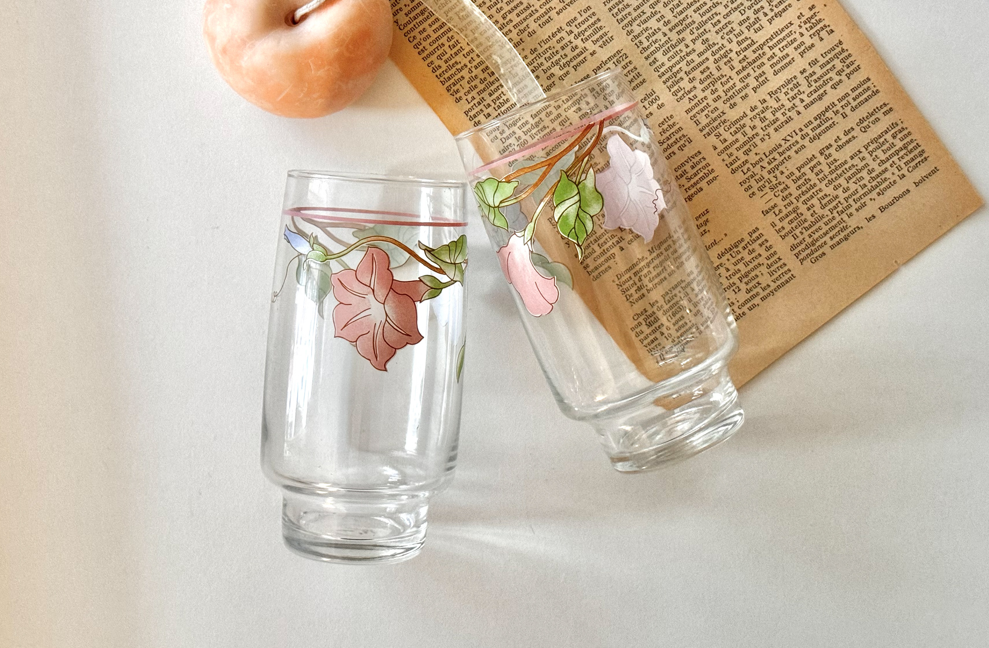 [vintage] juice glass 008